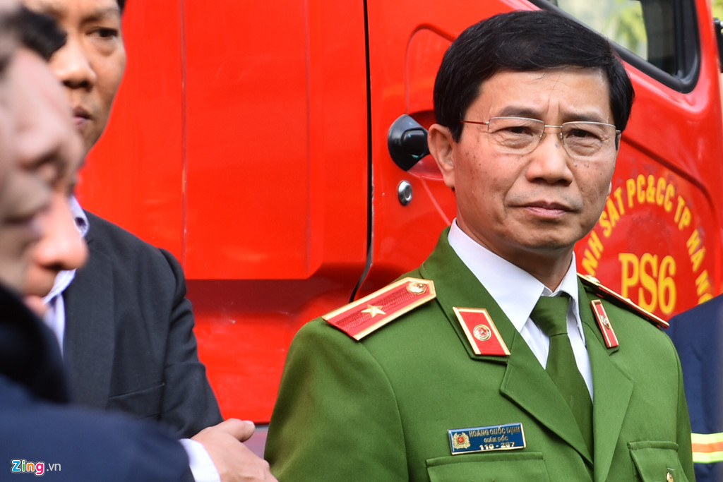 Hiện trường vụ cháy tại chung cư cao cấp Golden Westlake